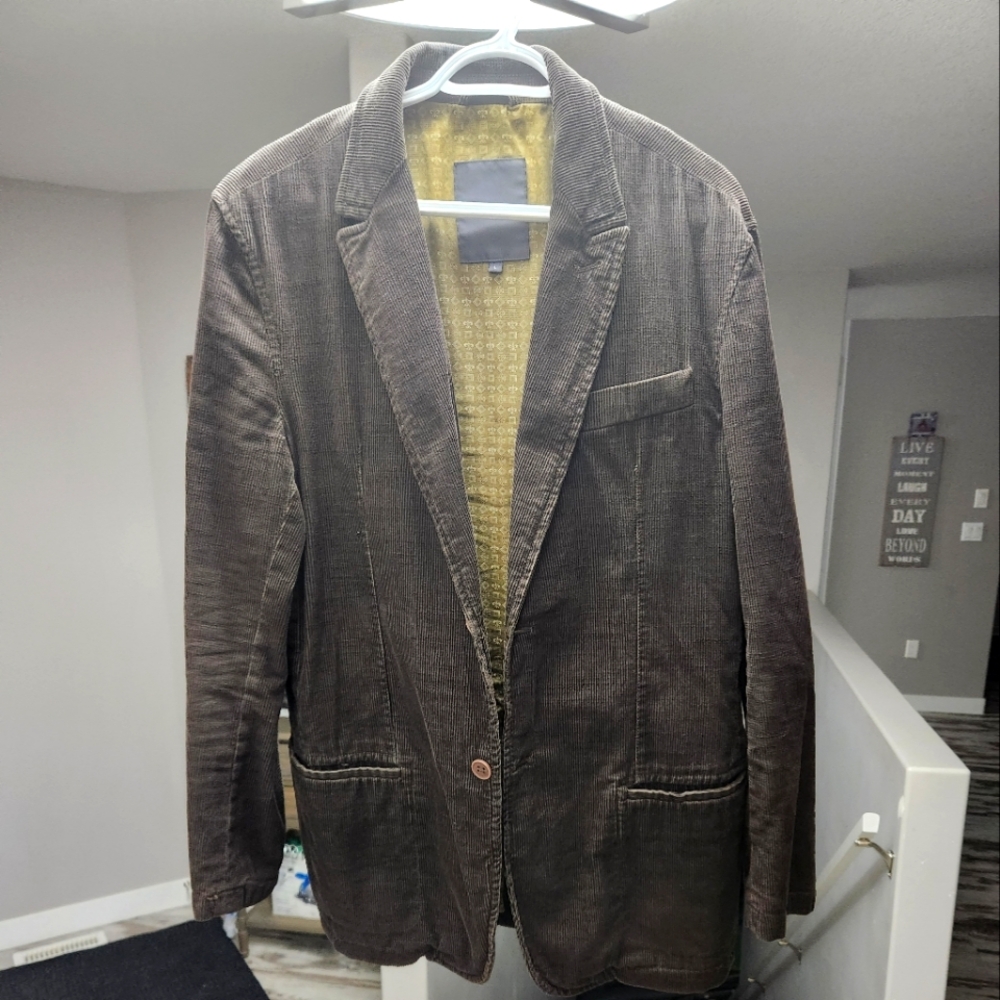 MENS MEXX CORDUROY BLAZER JACKET Size LARGE